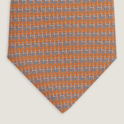 Kawahara エルメス ニットタイ オレンジ Kawahara エルメス